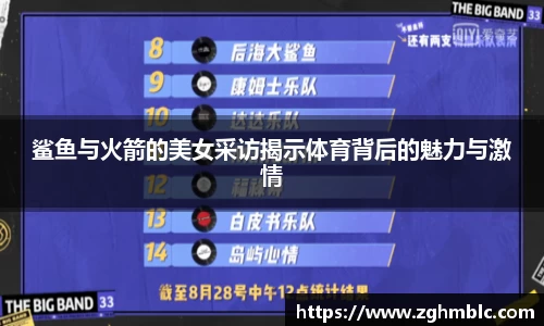 鲨鱼与火箭的美女采访揭示体育背后的魅力与激情